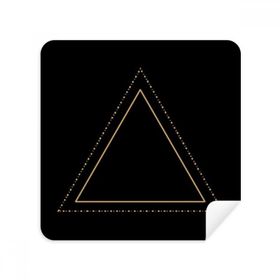 2 Adet Süet Kumaş Üçgen Totem Desenli Geometri Gözlük Temizleme Bezi Telefon Ekran Temizleyici