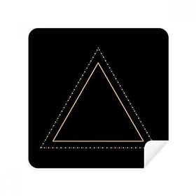 2 Adet Süet Kumaş Üçgen Totem Desenli Geometri Gözlük Temizleme Bezi Telefon Ekran Temizleyici