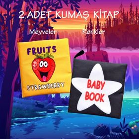 2 Kitap Tox İngilizce Kutup Hayvanları ve Siyah Beyaz Bebek Kumaş Sessiz Kitap E125 E136 Bez Kitap Eğitici Oyuncak Yumuşak ve Hışırtılı