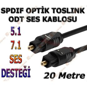 2 m Fiber Optik Ses Kablo