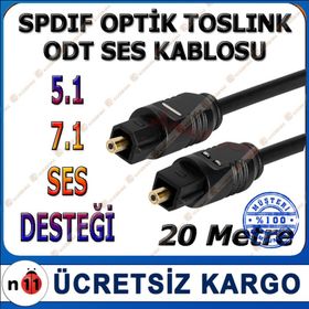 2 m Fiber Optik Ses Kablo