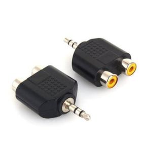2 Rca Erkek 1 Rca Dişi Çevirici Adaptör