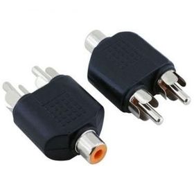 2 Rca Erkek 1 Rca Dişi Çevirici Adaptör