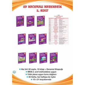 2. Sınıf 10 Kitap On Maceralı Matematik - Metafor Yayınları