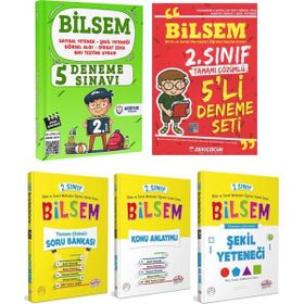 2. Sınıf 5 Kitap Bilsem Soru Bankası Deneme Sınavı ve Şekil Yeteneği Seti Ardışık Yayınları