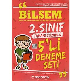 2. Sınıf Bilsem Tamamı Çözümlü 5 Deneme Seti - Zeki Çocuk Yayınları