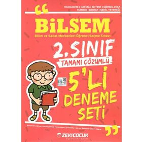 2. Sınıf Bilsem Tamamı Çözümlü 5 Deneme Seti - Zeki Çocuk Yayınları