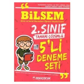 2. Sınıf Bilsem Tamamı Çözümlü 5 Deneme Seti - Zeki Çocuk Yayınları