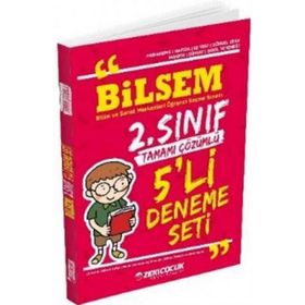 2. Sınıf Bilsem Tamamı Çözümlü 5 Deneme Seti - Zeki Çocuk Yayınları