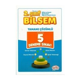 2. Sınıf Bilsem Tamamı Çözümlü 5 Deneme Sınavı - Editör Yayınları Komisyon