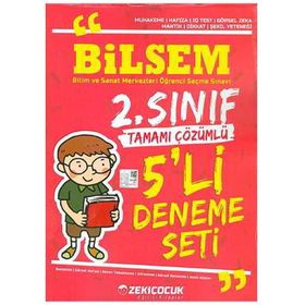 2. Sınıf Bilsem Tamamı Çözümlü Paket Deneme Beşli Zeki Çocuk Yayınları