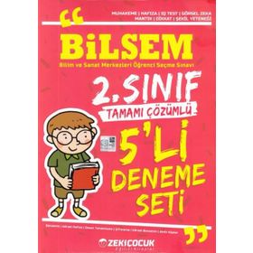 2. Sınıf Bilsem Tamamı Çözümlü Paket Deneme Beşli Zeki Çocuk Yayınları