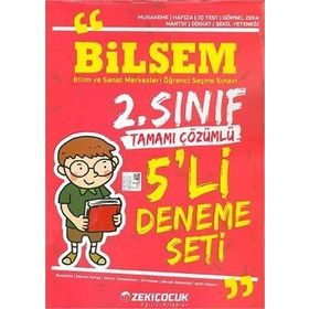 2. Sınıf Bilsem Tamamı Çözümlü Paket Deneme Beşli Zeki Çocuk Yayınları