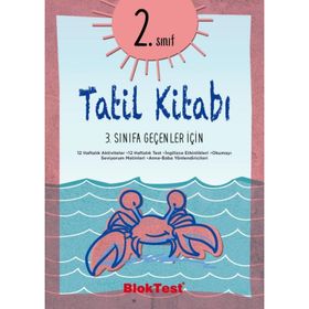 2. Sınıf Bloktest Tatil Kitabı Tudem Yayınları