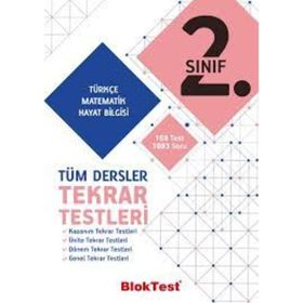 2. Sınıf Bloktest Tüm Dersler Tekrar Testleri Tudem Yayınları