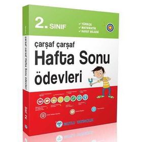 2. Sınıf Çarşaf Çarşaf Hafta Sonu Ödevleri Mutlu Yayıncılık
