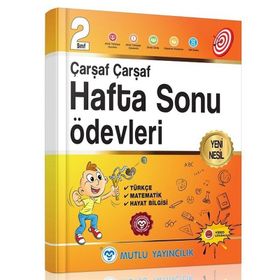 2. Sınıf Çarşaf Çarşaf Hafta Sonu Ödevleri Mutlu Yayıncılık