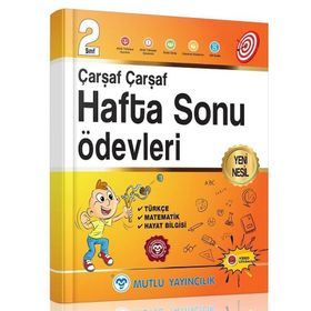 2. Sınıf Çarşaf Çarşaf Hafta Sonu Ödevleri Mutlu Yayıncılık