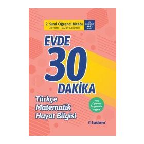 2. Sınıf Evde 30 Dakika Öğrenci Kitabı Kollektif Tudem Yayınevi