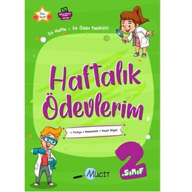 2. Sınıf Haftalık Ödevlerim - Mucit Yayınları