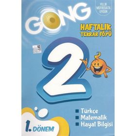 2. Sınıf Haftalık Tekrar Föyü 1. Dönem-Gong Yayınları