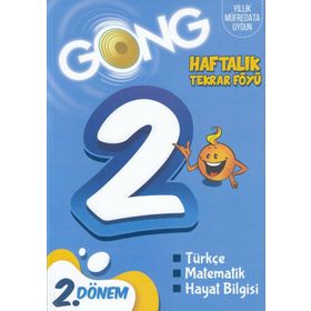 2. Sınıf Haftalık Tekrar Föyü 2. Dönem-Gong Yayınları