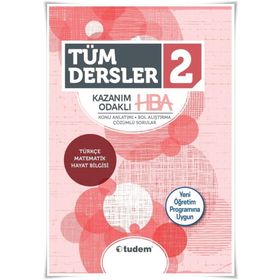 2.Sınıf HBA Tüm Dersler Konu Anlatımlı Soru Bankası Tudem Yayınları