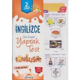 2.Sınıf İngilizce Yaprak Test-Güneş Yayınları