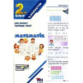 2.Sınıf Matematik Çek Kopart Yaprak Test Açı Yayınları