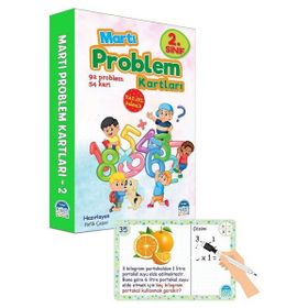 2 Sınıf Problem Kartları - Yaz Sil Kalemli - Kolektif
