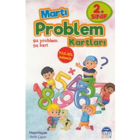 2 Sınıf Problem Kartları - Yaz Sil Kalemli - Kolektif