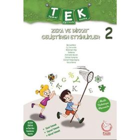 2 Sınıf Tek Zeka ve Dikkat Geliştiren Etkinlikler Palme Yayınları