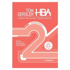 2.Sınıf Tüm Dersler Kazanım Odaklı HBA Konu Anlatımlı Tudem Yayınları