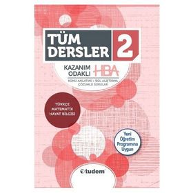 2.Sınıf Tüm Dersler Kazanım Odaklı HBA Konu Anlatımlı Tudem Yayınları