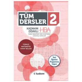 2. Sınıf Tüm Dersler Kazanım Odaklı Hba Tudem Yayınları