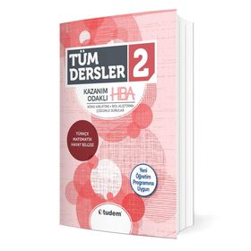 2. Sınıf Tüm Dersler Kazanım Odaklı Hba Tudem Yayınları