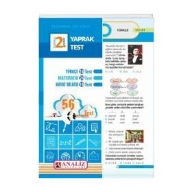 2. Sınıf Tüm Dersler Yaprak Test Analiz Yayınları