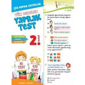 2. Sınıf Tüm Dersler Yaprak Test - Celal Akbaş