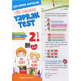 2. Sınıf Tüm Dersler Yaprak Test - Celal Akbaş