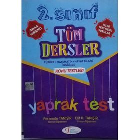 2. Sınıf Tüm Dersler Yaprak Test Tanışır Yayınları