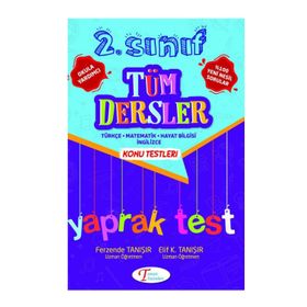 2. Sınıf Tüm Dersler Yaprak Test Tanışır Yayınları
