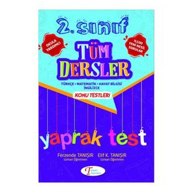 2. Sınıf Tüm Dersler Yaprak Test Tanışır Yayınları