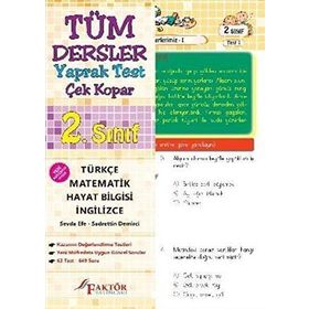 2. Sınıf Tüm Dersler Yaprak Test Yeni Müfredat Kollektif Faktör Yayınları