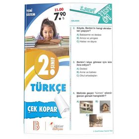 2. Sınıf Türkçe Çek Kopar Yaprak Test-Benim Hocam & Eğitim Dünyası