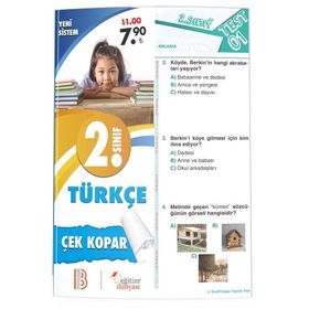 2. Sınıf Türkçe Çek Kopar Yaprak Test-Benim Hocam & Eğitim Dünyası