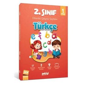 2. Sınıf Türkçe Etkinlikli Çalışma Sayfaları 1. Kitap-Pekiyi Yayınları