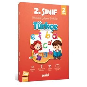 2. Sınıf Türkçe Etkinlikli Çalışma Sayfaları 2. Kitap-Pekiyi Yayınları