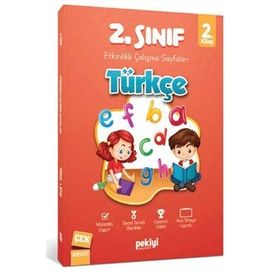 2. Sınıf Türkçe Etkinlikli Çalışma Sayfaları 2. Kitap-Pekiyi Yayınları