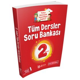 2. Sınıf Türkçe - Matematik - Hayat Bilgisi - İngilizce Tüm Dersler Soru Bankası