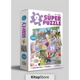 2 Süper Puzzle Nasrettin Hoca - Keloğlan 32 Parça